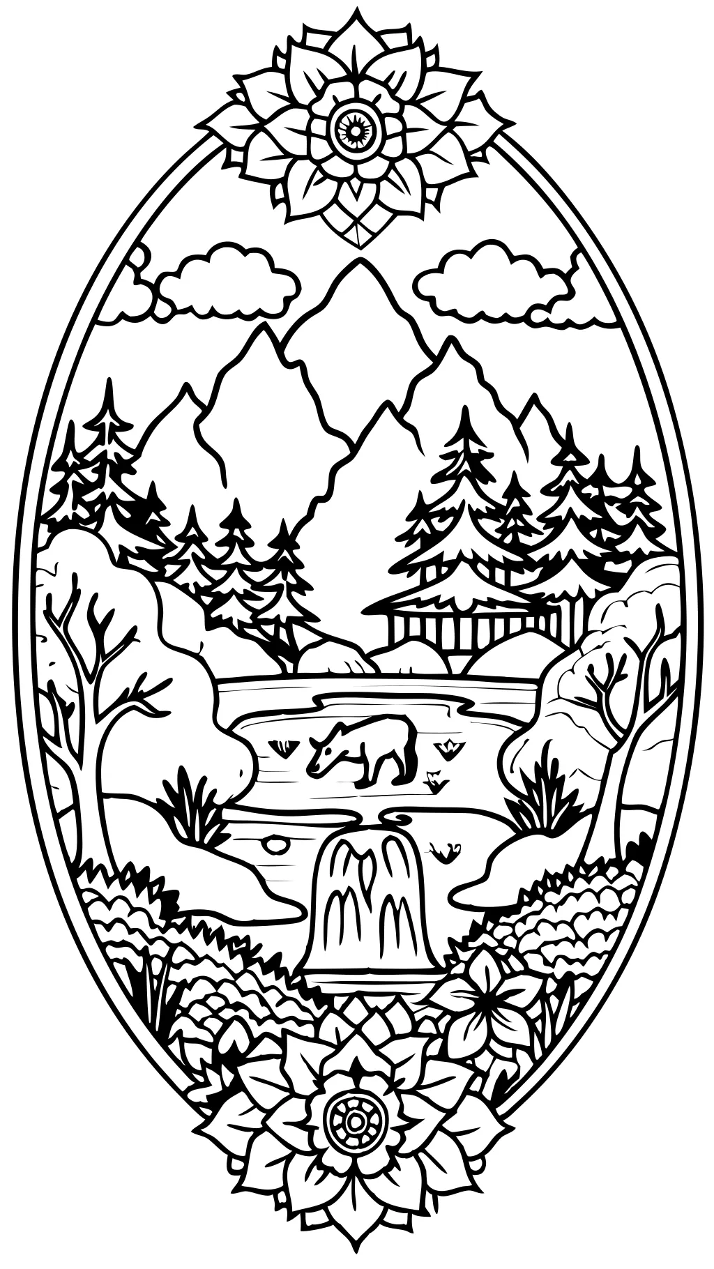 free adult coloring page